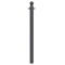 Ornamental bollard | Series 478B | � 76 mm | stationary, for casting in concretewith ground anchor, total length approx. 1300 mm | without lock | with 2 eyelets